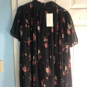 Zara Black Floral Dress